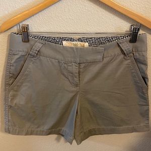 Shorts by J. Crew in medium gray, they say size 2, but fits like a size 4.